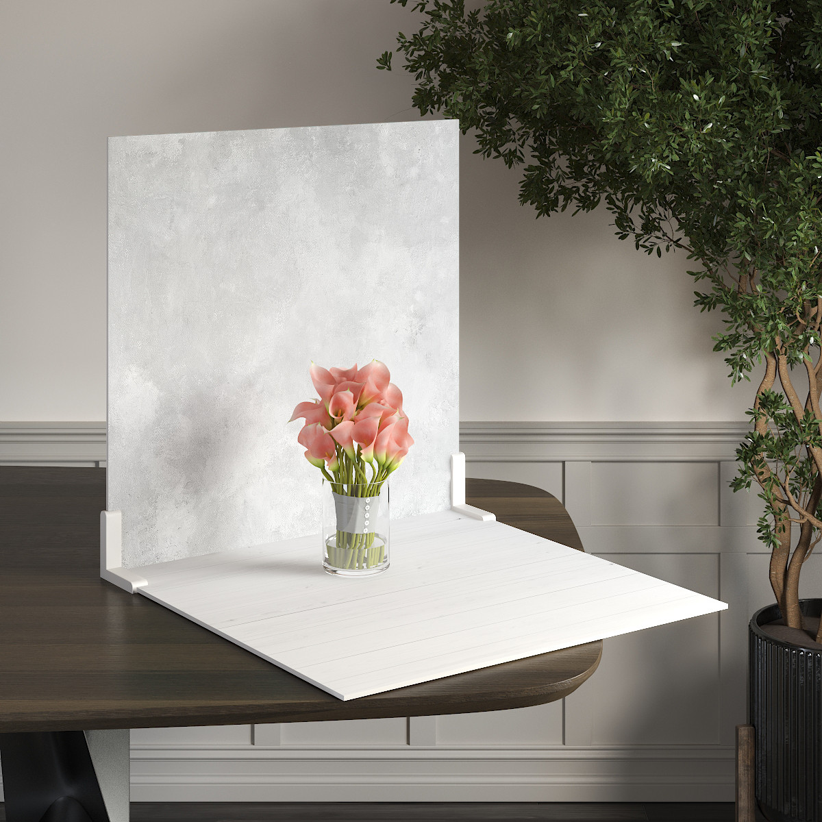 Пластиковий кутовий 2d фотофон, PolyPlast 40x40см - №62097