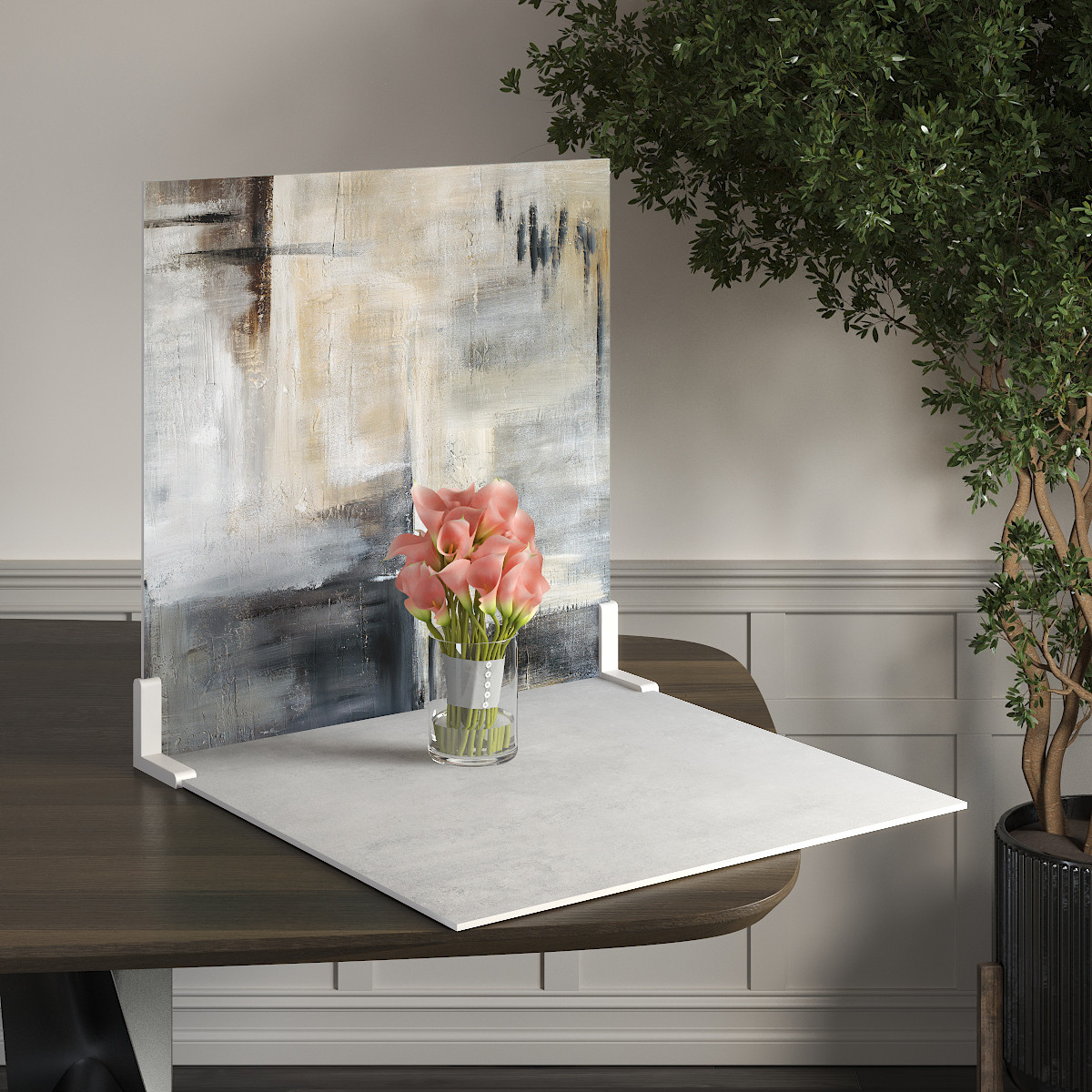 Пластиковий кутовий 2d фотофон, PolyPlast 40x40см - №62062