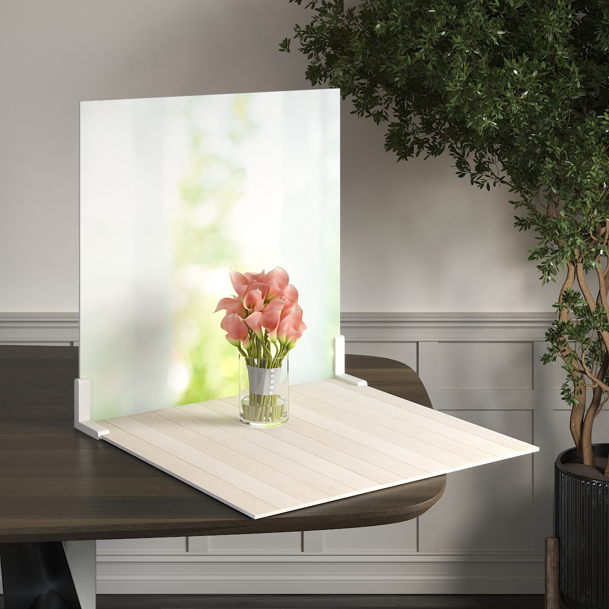 Пластиковий кутовий 2d фотофон, PolyPlast 40x40см - №62066