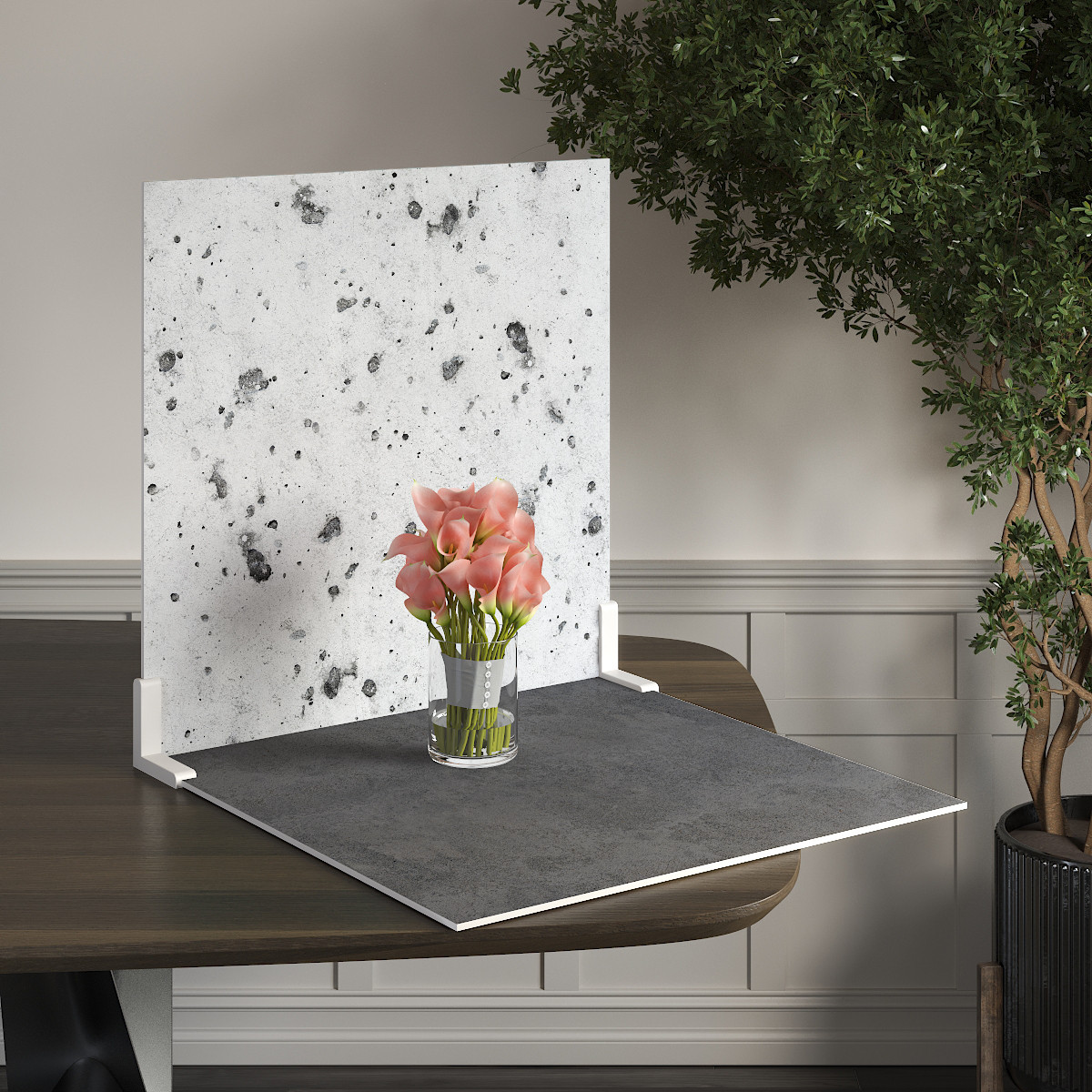 Пластиковий кутовий 2d фотофон, PolyPlast 40x40см - №62069