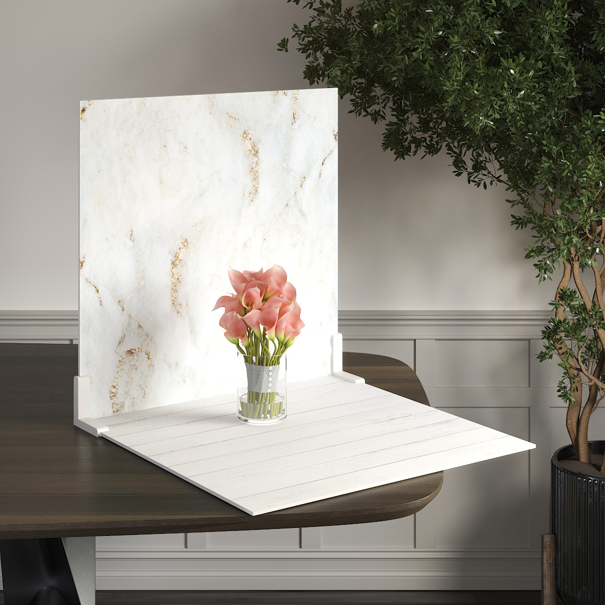 Пластиковий кутовий 2d фотофон, PolyPlast 40x40см - №62070