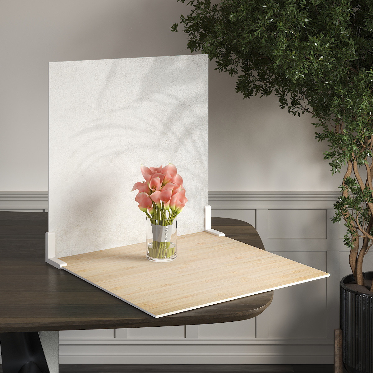 Пластиковий кутовий 2d фотофон, PolyPlast 40x40см - №62071