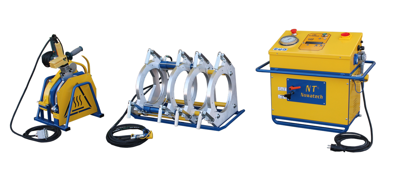 Стиковий апарат для зварювання труб ручне управл. Ø 63-250, 115кг, 230B, з компл. вкл. 63-225, Nowatech, Польща, фото 1