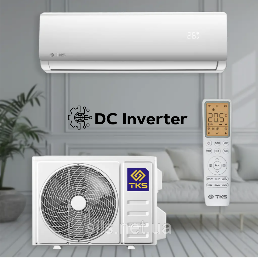 Кондиціонер TKS TKS-08AD2W Adele  inverter до 20 кв. м., фреон R32, (до - 20°С), фото 1