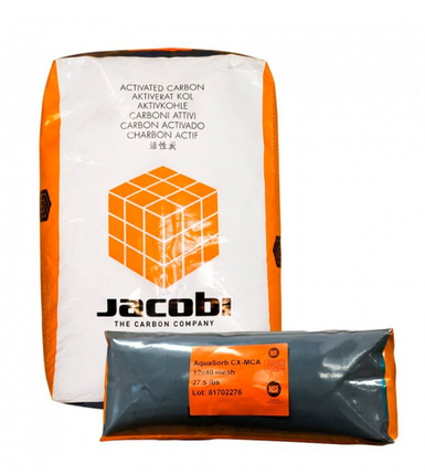 Jacobi AQUASORB СХ-МСА - гранульоване активоване вугілля від сірководню (25 кг), фото 1
