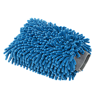 Перчатка микрофибровая с длинным ворсом «Chenille Microfiber Car Wash Mitt Blue» (синяя), MIC811