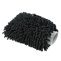 Перчатка микрофибровая с длинным ворсом для мытья авто «Chenille Microfiber Car Wash Mitt Black»
