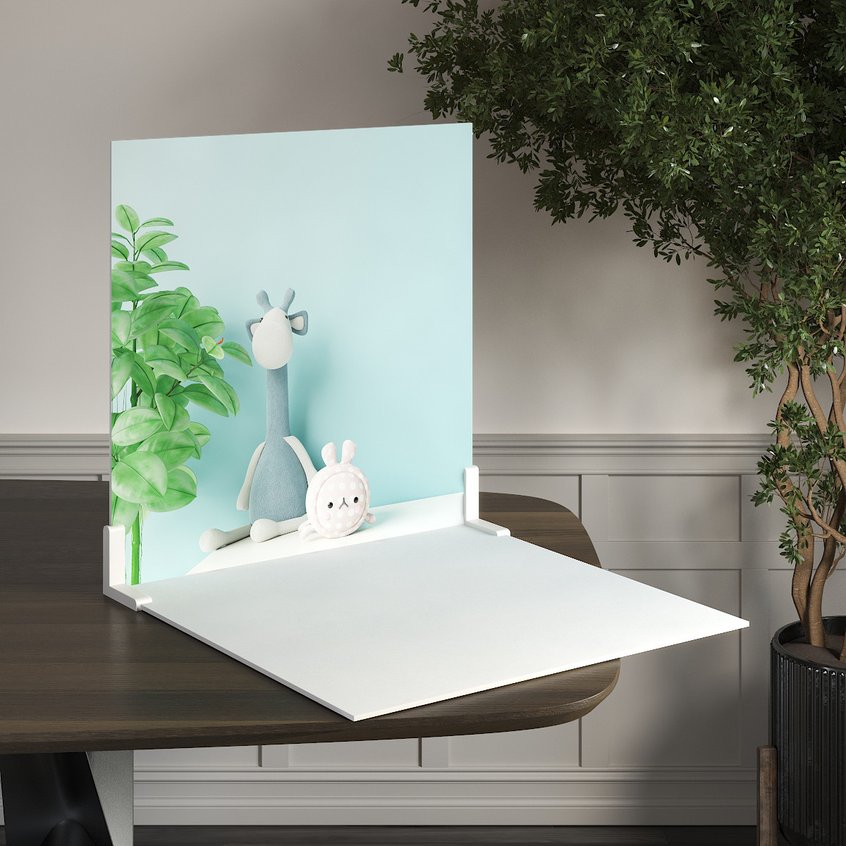 Пластиковий кутовий 2d фотофон, PolyPlast 40x40см - №62041, фото 1