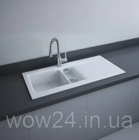 Кухонна мийка Rak Ceramics Rak Dream 2 Z Ociekaczem 101x51cm Biały Mat (DRE2BIM)