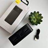 Повербанк зовнішній акумулятор Baseus Bipow Digital 20000 mAh 15W Портативна батарея оригінальна + Подарунок, фото 2