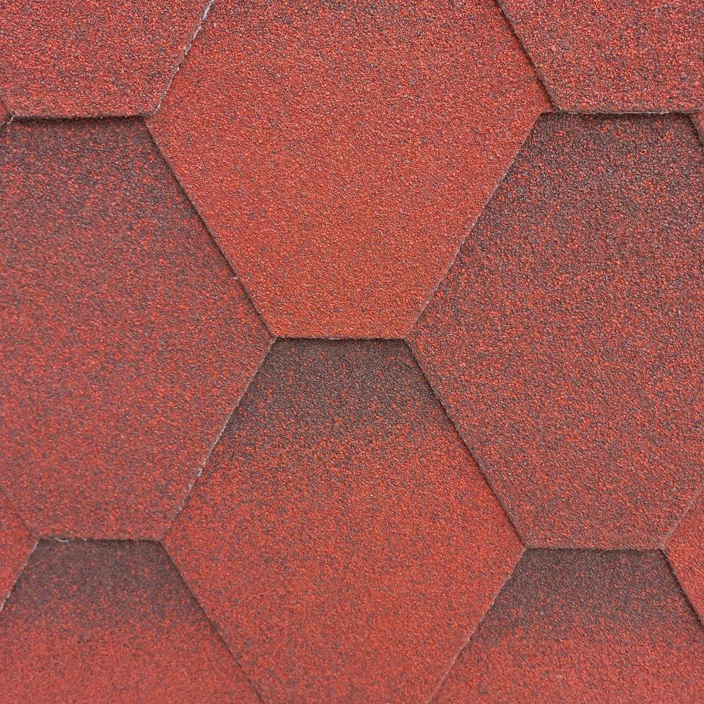 Бітумна черепиця Акваізол SKU 0079 Мозаїка - Вогняна лава, фото 1