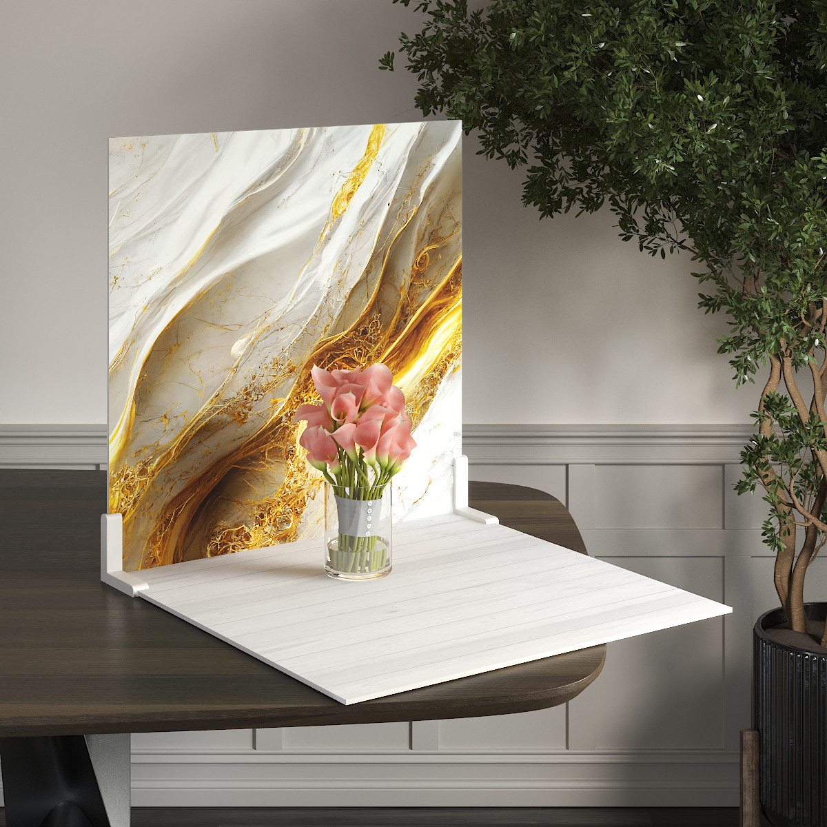 Пластиковий кутовий 2d фотофон, PolyPlast 40x40см - №62053