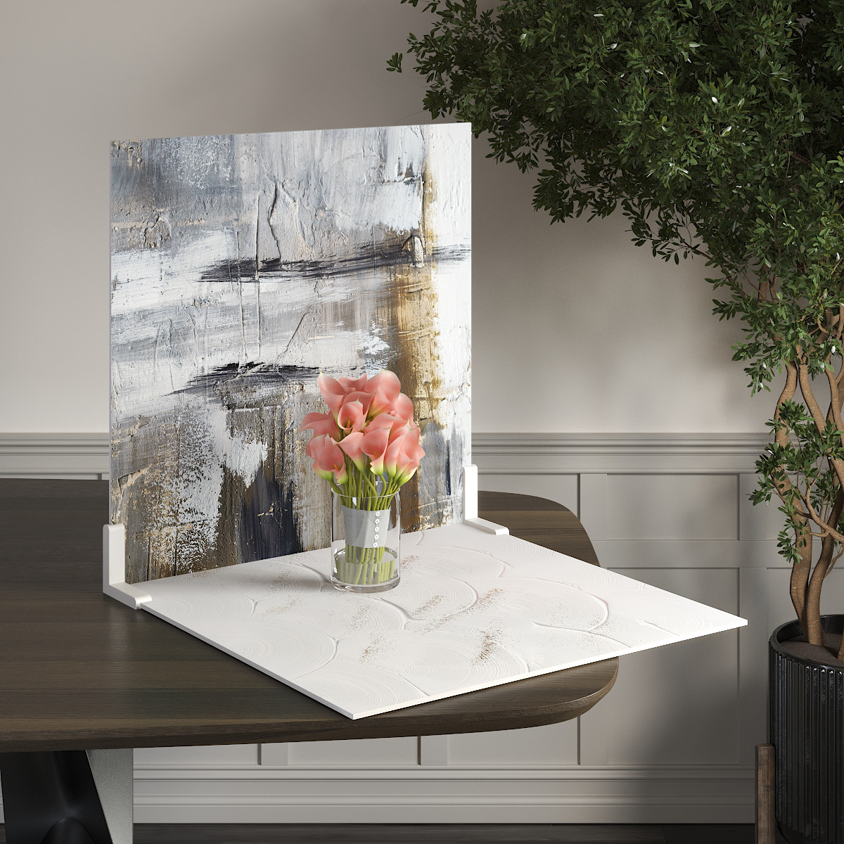 Пластиковий кутовий 2d фотофон, PolyPlast 40x40см - №62055