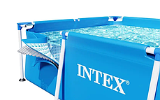 Каркасний басейн INTEX прямокутний 220-150-60 см, об'єм1662л.Синій 28270, фото 4