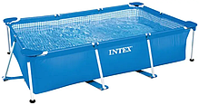 Каркасний басейн INTEX прямокутний 220-150-60 см, об'єм1662л.Синій 28270, фото 6