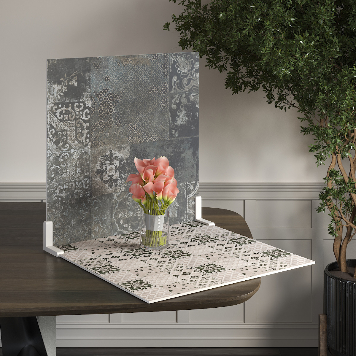 Пластиковий кутовий 2d фотофон, PolyPlast 40x40см - №62057