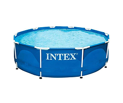 Басейн каркасний круглий Intex 305*76 см, на 4485л води, для дітей від 6+ років. Синій. 28200, фото 5