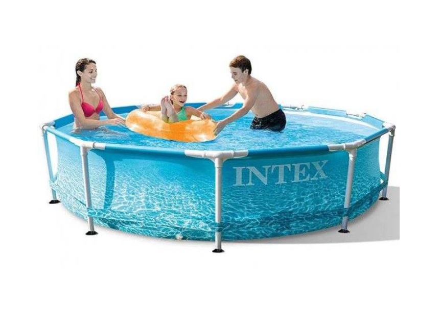Басейн каркасний INTEX малюнок полотна Морське дно, 305*76 см, об'єм 4485л. арт 28206
