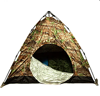Туристическая палатка автоматическая для рыбалки, кемпинга на 6 человек, камуфляжная, размер 2.3*2.3*1.6