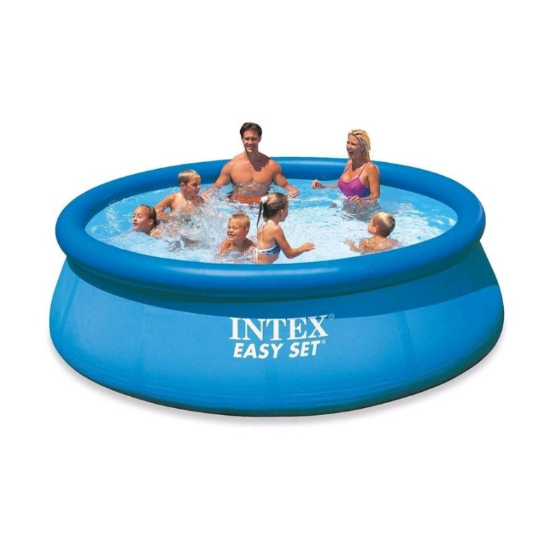 Наливний басейн Easy Set Intex 28110 надувний 244-76 см об'єм 2419 л синій