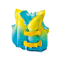 Надувний жилет для плавання INTEX для дітей 3-5 років, Жовто- блакитний. 59663