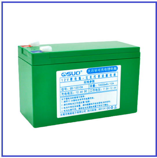 Акумуляторна батарея літієва QiSuo 12V 10Ah з елементами Li-ion 18650 (150х64,5х97,7)