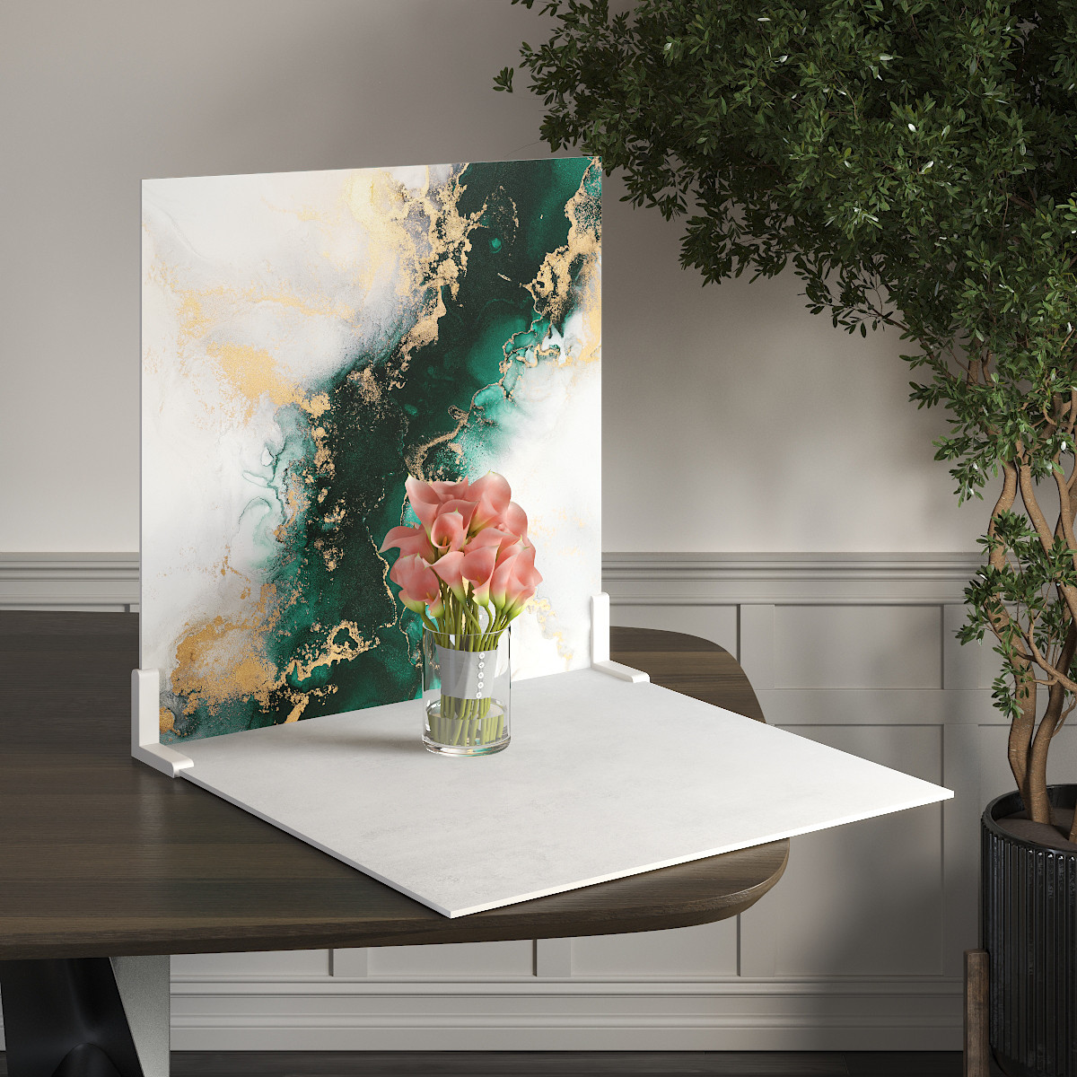 Пластиковий кутовий 2d фотофон, PolyPlast 40x40см - №62059, фото 1