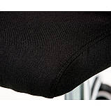 Офісне крісло Silba чорне сітка спинка з підголівником, фото 4