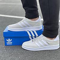 Кроссовки адидас газель белые, спортивные кеды замшевые adidas gazelle white ТОП КАЧЕСТВО 40-46 41