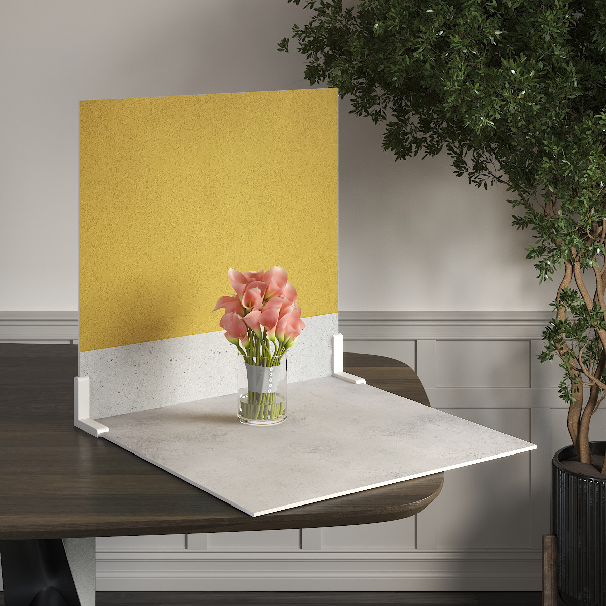 Пластиковий кутовий 2d фотофон, PolyPlast 40x40см - №62028