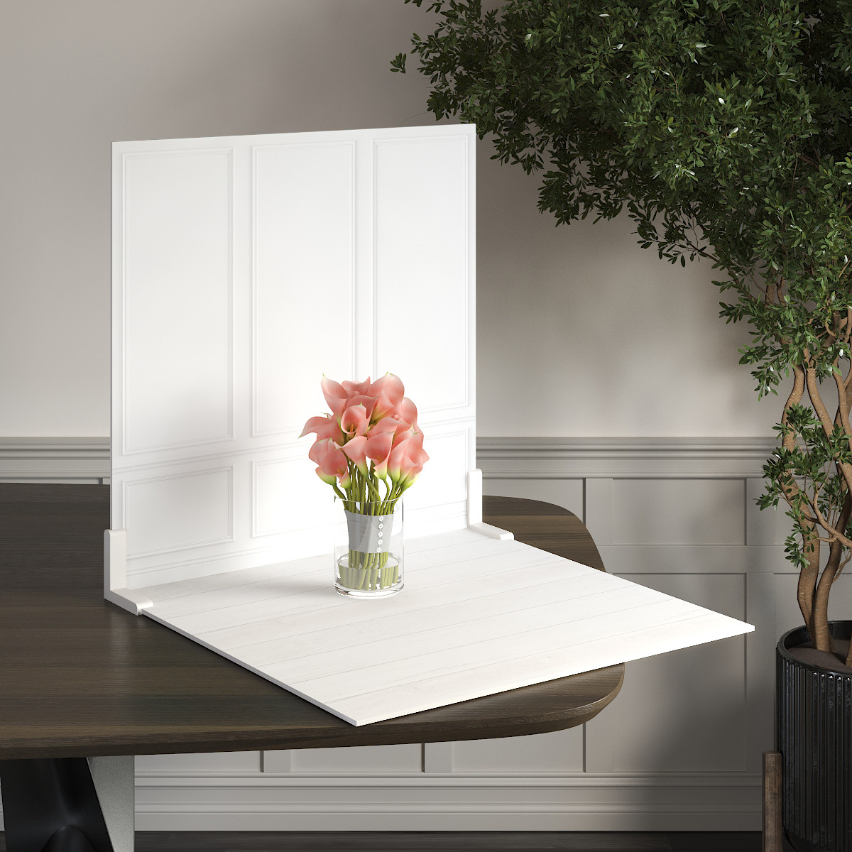 Пластиковий кутовий 2d фотофон, PolyPlast 40x40см - №62029
