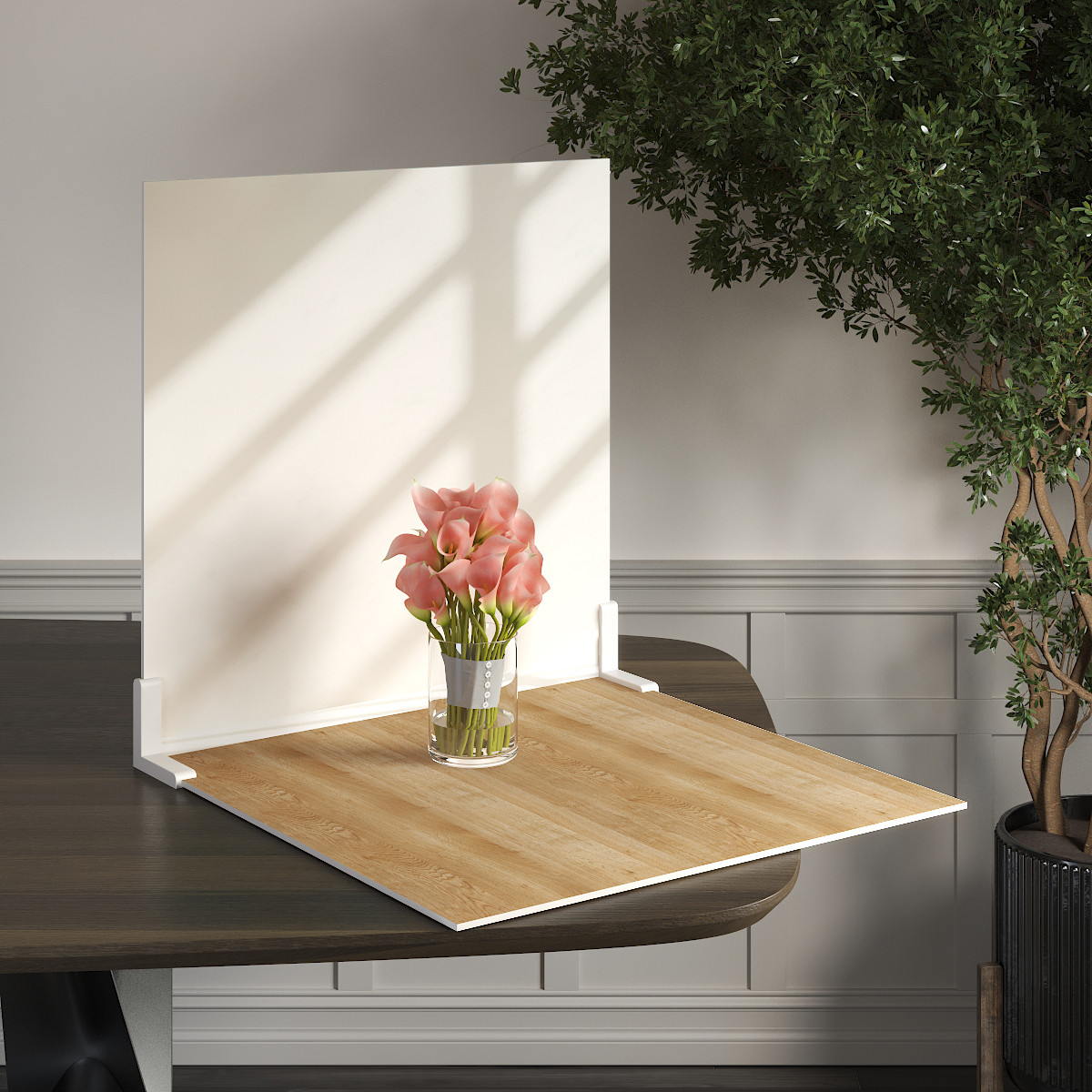 Пластиковий кутовий 2d фотофон, PolyPlast 40x40см - №62032