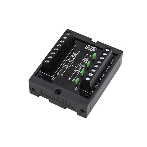 Модуль перетворювача рівня напруги NPN в PNP Dg07, 4-канальний конвертер рівня Npn в Pnp 10-28V DC, фото 1