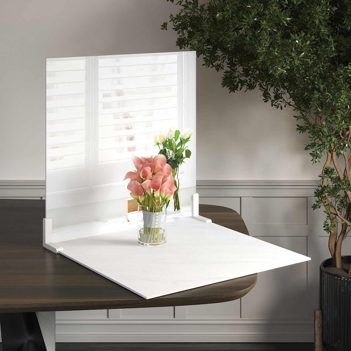 Пластиковий кутовий 2d фотофон, PolyPlast 40x40см - №62040