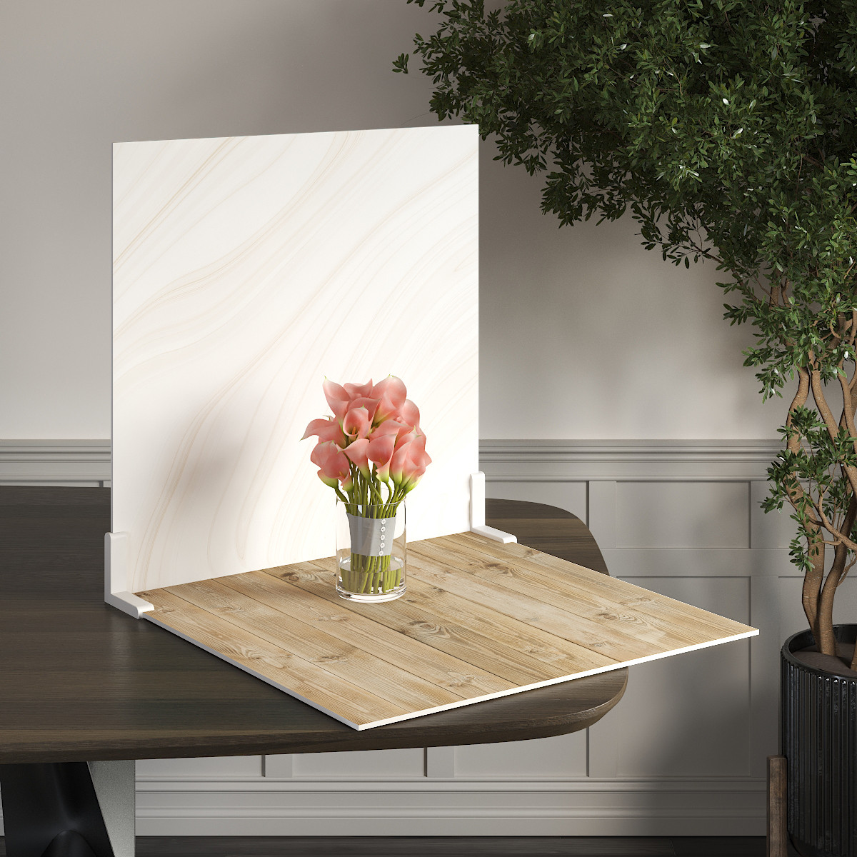 Пластиковий кутовий 2d фотофон, PolyPlast 40x40см - №62003, фото 1