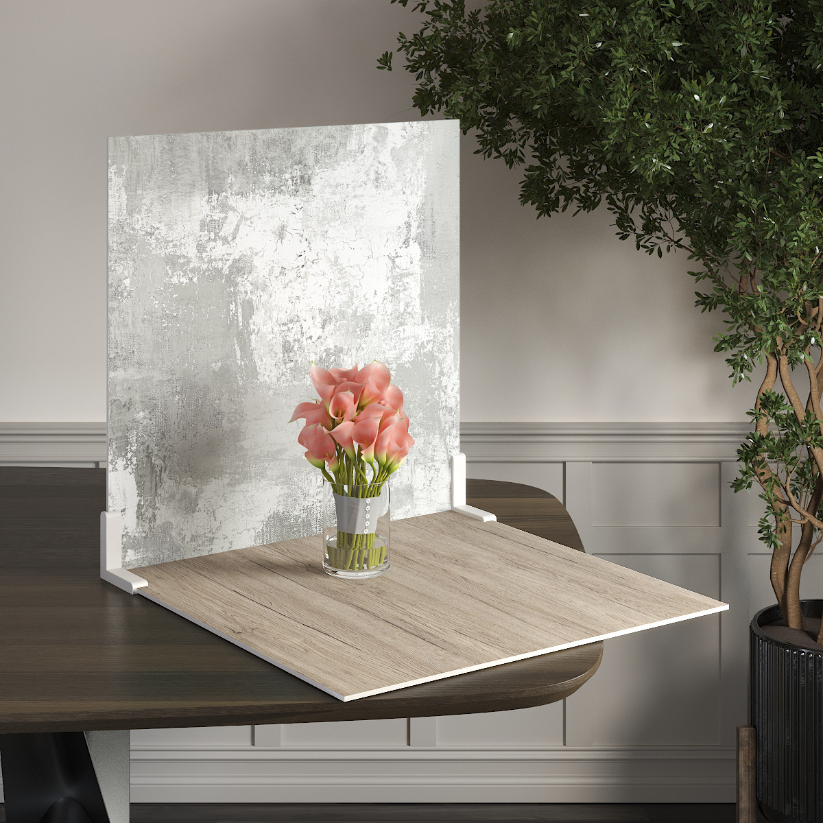 Пластиковий кутовий 2d фотофон, PolyPlast 40x40см - №62004