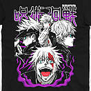 Футболка чорна Morze Jujutsu Kaisen  V20, фото 3