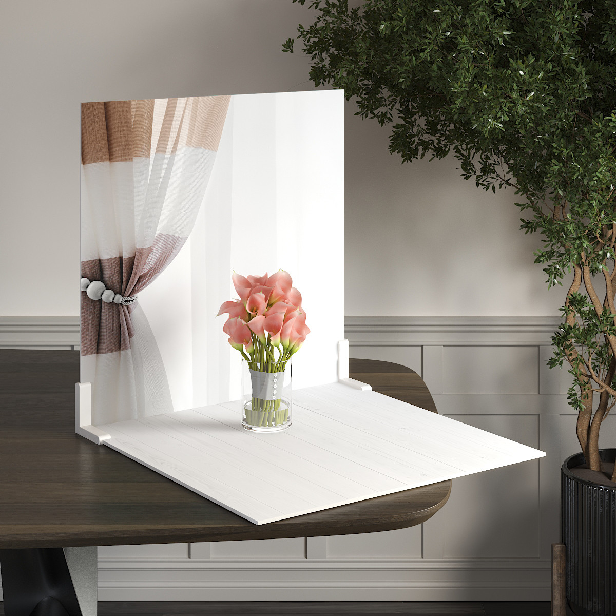 Пластиковий кутовий 2d фотофон, PolyPlast 40x40см - №62015