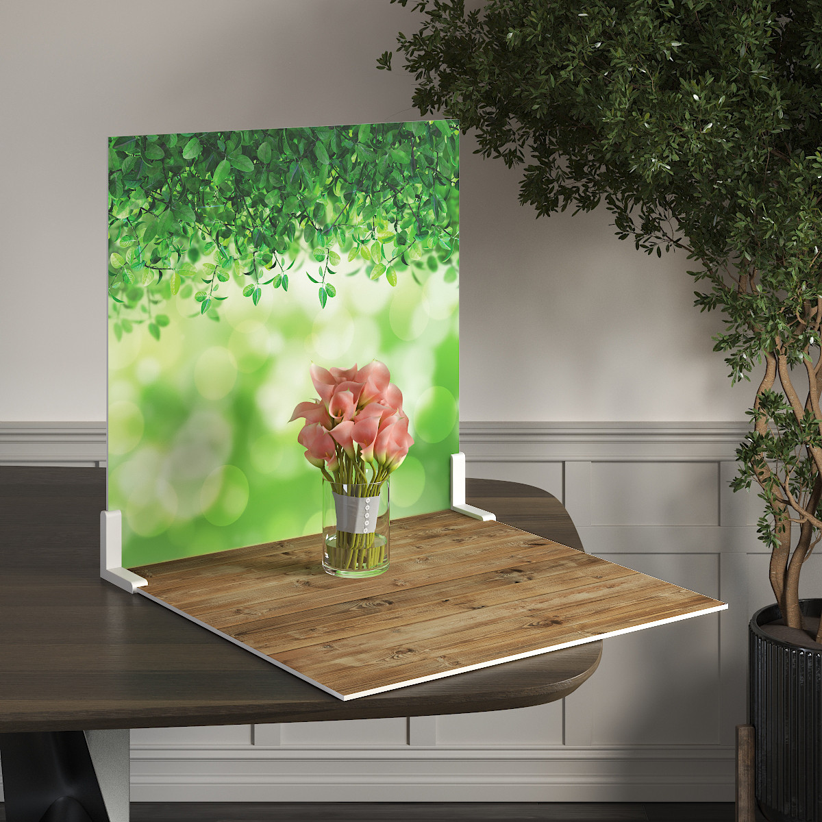 Пластиковий кутовий 2d фотофон, PolyPlast 40x40см - №62039