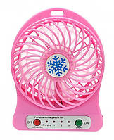 Портативний usb міні-вентилятор (розовый)