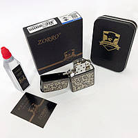 Сувенир зажигалка Zorro HL-299, Зажигалка в подарочном футляре, Зажигалка SL-603 для курения