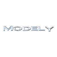 Емблема наклейка на кришку заднього багажника Tesla Model Y js