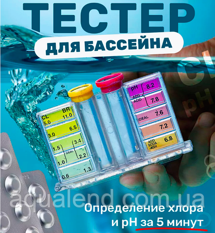 Тестер для басейну AquaDoctor Test Kit Cl/pH, фото 2