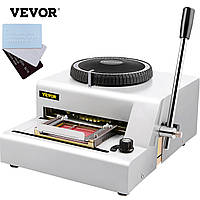 Принтер VEVOR Manual 72 символів, машина для тиснення ПВХ/ID/кредитних карток, машина для тиснення коду,