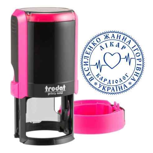 Замовити печатку лікаря кардіолога з автоматичним корпусом Trodat 4642