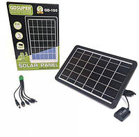Солнечная панель GDSuper GD-100 монокристалическая портативная 8Вт js