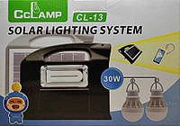 Зарядная станция - кемпинговый фонарь 30W Cclamp CL-13 Power bank 2 лампочки и встроенная солнечная панель js