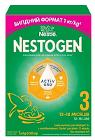 Суміш суха молочна Nestogen 3 з лактобактеріями L. Reuteri для дітей з 12 місяців, 1000 г