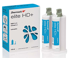 Elite HD+ Light normal, 2 картриджі по 50ml, А-силікон (полівінілсилсилоксан) низької в'язкості
