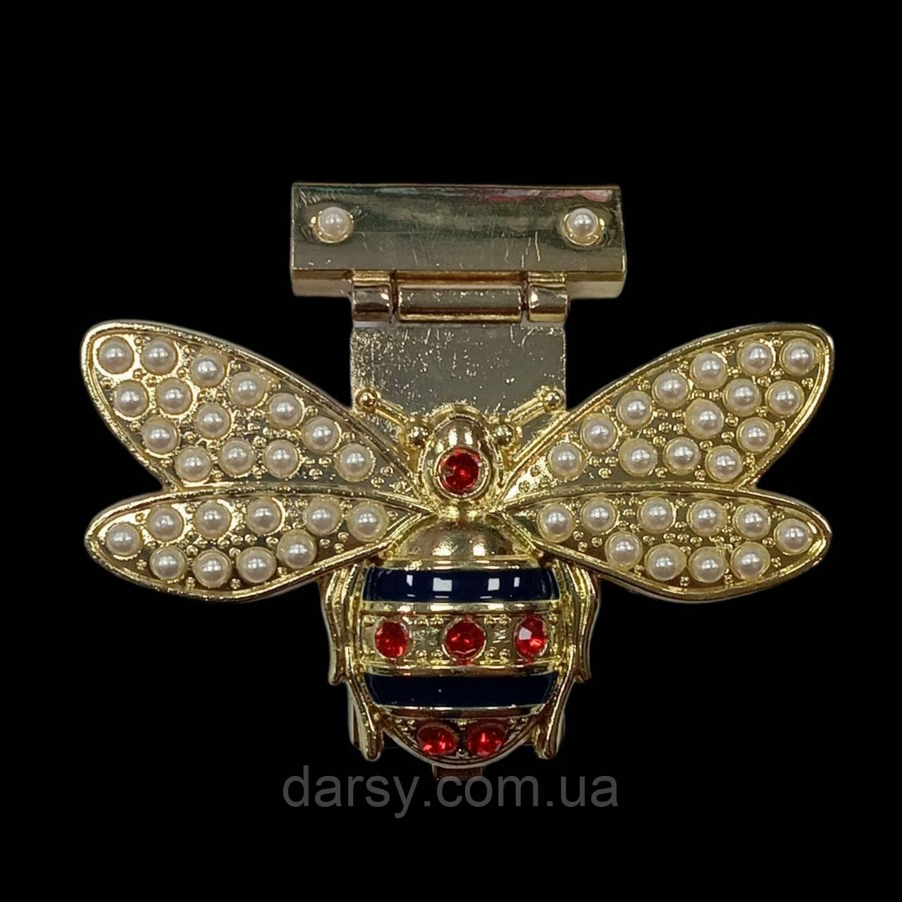 Замок сумковий 82*70 мм, золото, фото 1